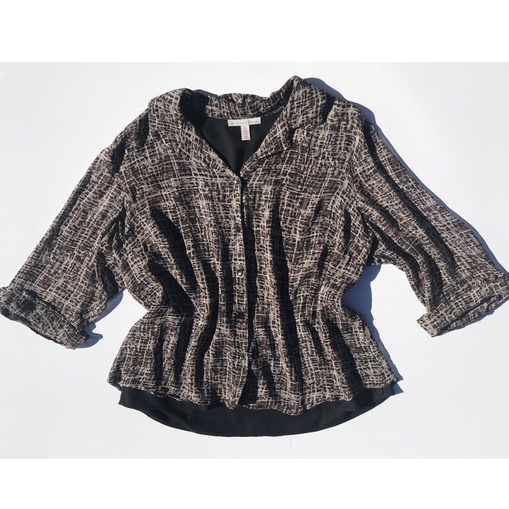 J.M. Collection Woman Lightweight Lined Blouse